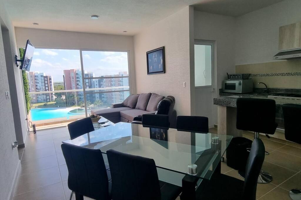 Departamento Con Laguna Artificial Cancún Exterior foto